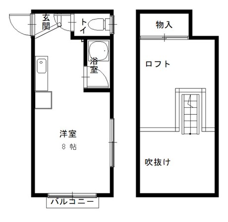 住吉駅 徒歩8分 2階の物件間取画像